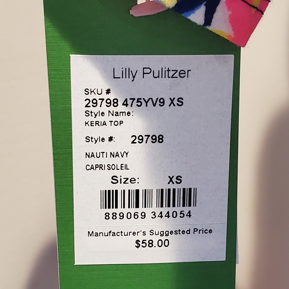 NWT Lilly Pulitzer Kiera Top - Picture 2 of 7